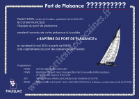 Baptême du Port de Plaisance