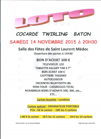 Loto cocarde Twirling-baton