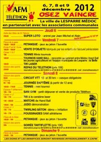 Téléthon 2012 à Lesparre