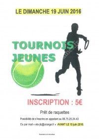 Tournois Tennis Jeunes