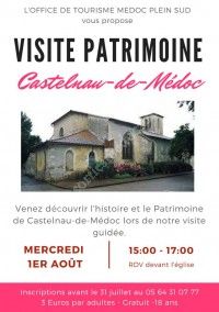Visite Patrimoine : Castelnau-de-Médoc
