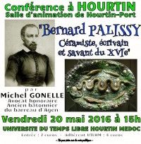 Bernard PALISSY,  céramiste, écrivain et savant du XVIe siècle