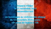 Rassemblement en hommage aux victimes du 13 novembre 2015