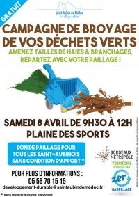 Campagne de broyage de vos déchets verts