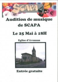 Audition de Musique de SCAPA