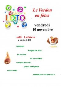 Loto de l'Association Le Verdon en Fêtes