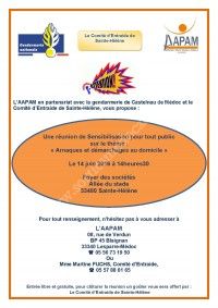 Réunion de Sensibilisation Arnaques et démarchages au domicile