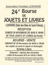 24ème Bourse de Jouets et Livres