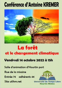 Conférence : La forêt et le changement climatique