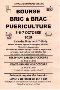 Bourse au bric à brac et puériculture