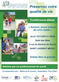 Conférence-Débat Séniors, Soyez Acteurs de votre Santé