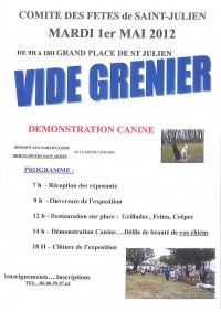 Vide-Grenier et démonstration canine