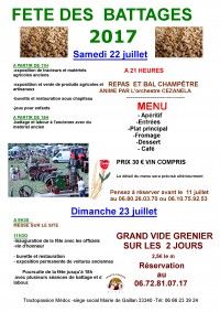 Fête 2017 des Battages à l'Ancienne