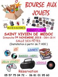 BOURSE AUX JOUETS, LIVRES, DISQUES