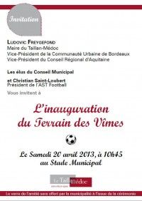 Inauguration du Terrain des Vimes