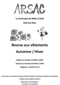 Bourse aux vêtements automne/hiver