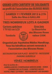 Grand loto caritatif de solidarité