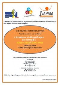 Réunion de Sensibilisation Arnaques et démarchages au domicile