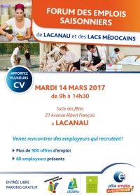 Forum 2017 des emplois saisonniers de Lacanau et des lacs médocains