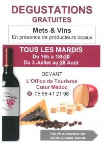 Dégustations Gratuites Mets & Vins