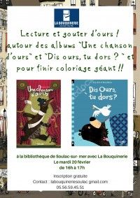 Lecture et goûter d'ours