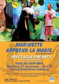 Spectacle Marinette apprend la magie