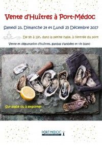 Dégustation et vente d'huîtres et gambas flambées
