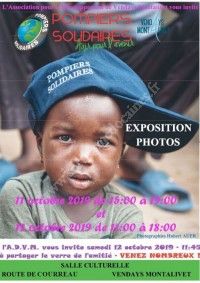 Exposition de photos les pompiers solidaires