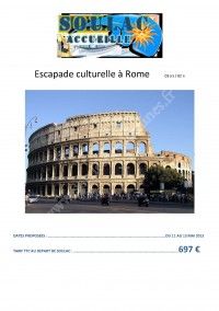 Escapade culturelle à Rome