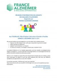 Réunion d'information pour les aidants des malades de la maladie d'Alzheimer