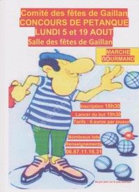 concours pétanque