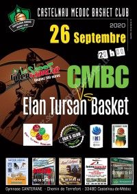 Match : Castelnau Médoc Basket-Ball Club Vs. Elan Tursan Basket