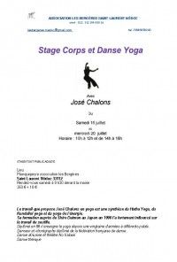 Stage Corps et Danse Yoga