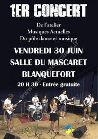 Concert de fin d'année des ateliers musiques actuelles