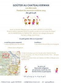 Goûter au Château de Kirwan