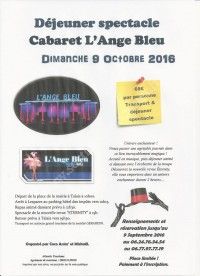 Déjeuner spectacle Cabaret L'Ange Bleu