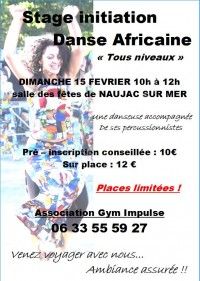 Stage Initiation DANSE AFRICAINE!
