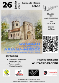 Concert de l'Ensemble Vocal ARIANA MEDOC