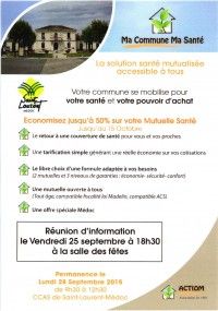 Réunion d'Information : Ma Commune, Ma Santé
