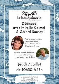 Dédicace de Mireille Calmel et Gérard Sansey
