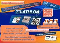 Triathlon belote-pétanque-fléchettes