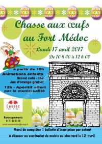 Chasse aux Oeufs au Fort Médoc 2017