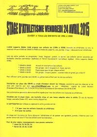 Stage d'Athlétisme
