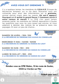 A la recherche du Grenome au marais du Logit