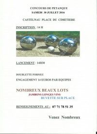 GRAND CONCOURS PETANQUE