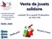 Vente de jouets au profit du Secours Populaire