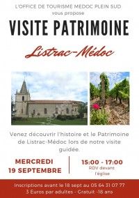 Visite Patrimoine : Listrac-Médoc