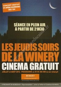 Cinéma à la Winery - Pirates des Caraïbes, Malédiction du Black Pearl