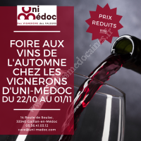 Foire aux vins chez les Vignerons d'Uni-Médoc