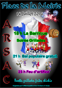 Le 14 juillet 2016 à Arsac...
